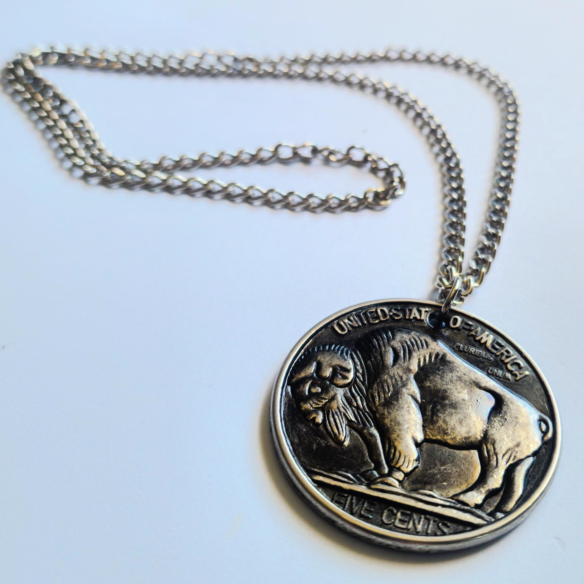 1935 Buffalo / Liberty Nickel Style Statement Necklace