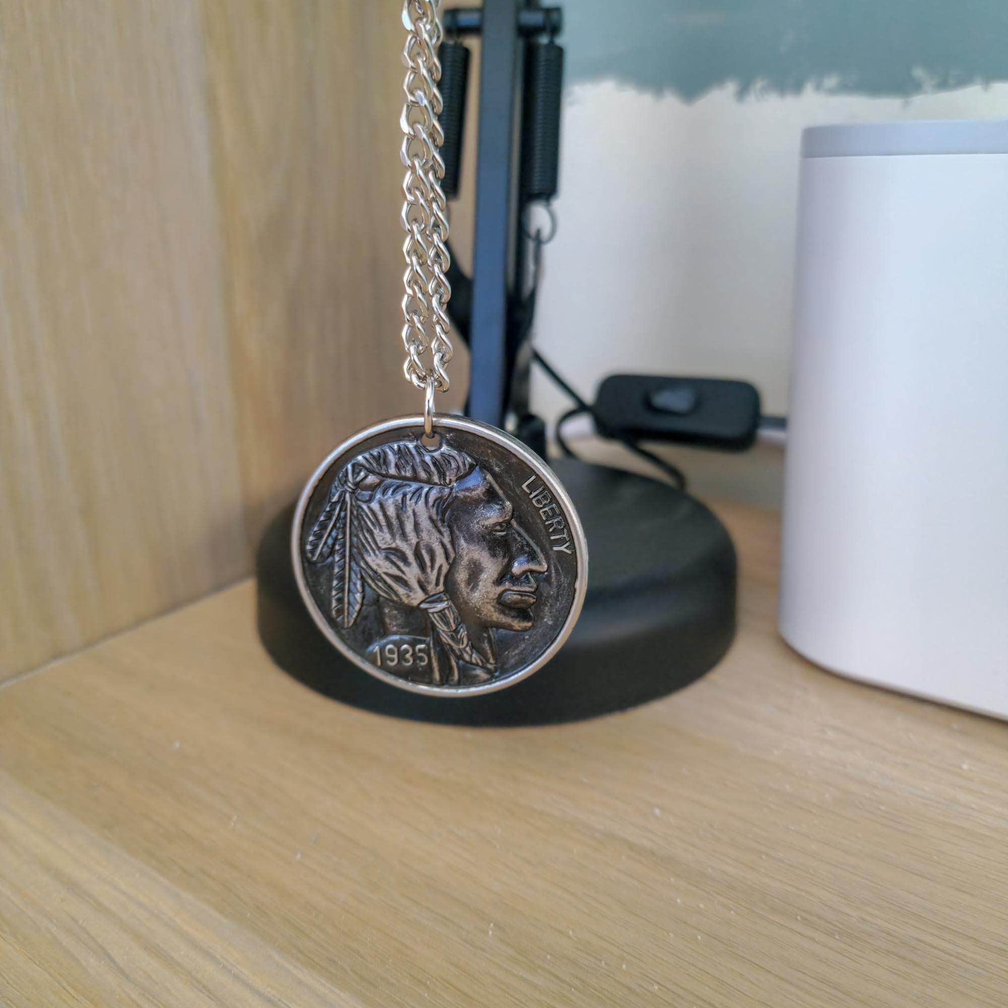 1935 Buffalo / Liberty Nickel Style Statement Necklace